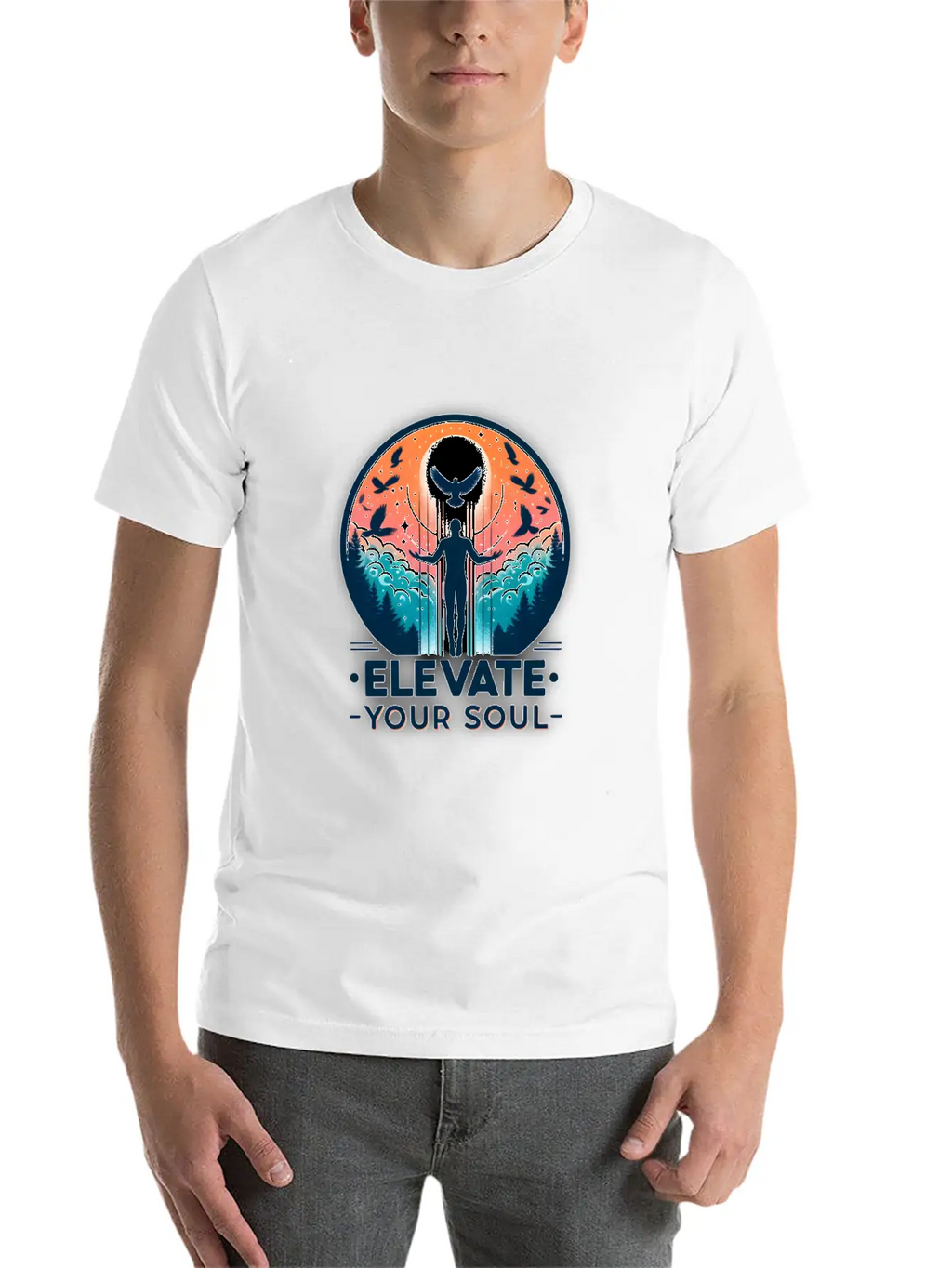 Elevate Your Soul Inspirational Stylish Everyday T-Shirt – Unisex Basic Cotton Tee