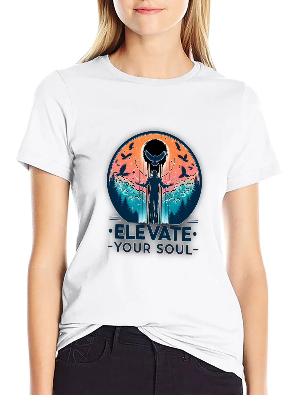 Elevate Your Soul Inspirational Stylish Everyday T-Shirt – Unisex Basic Cotton Tee