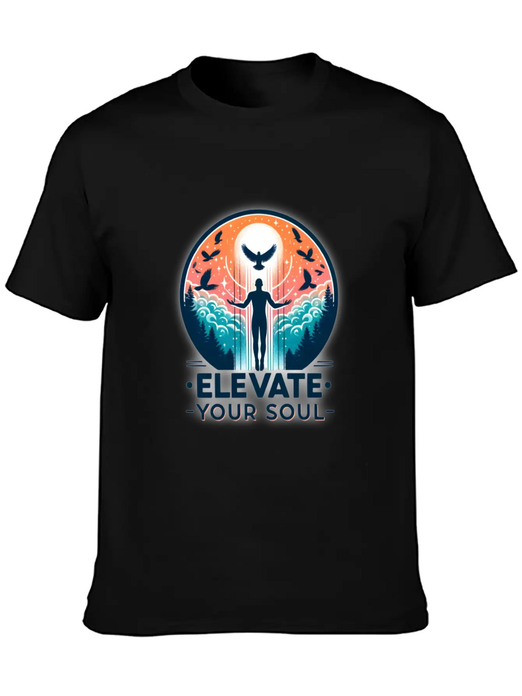 Elevate Your Soul Inspirational Stylish Everyday T-Shirt – Unisex Basic Cotton Tee