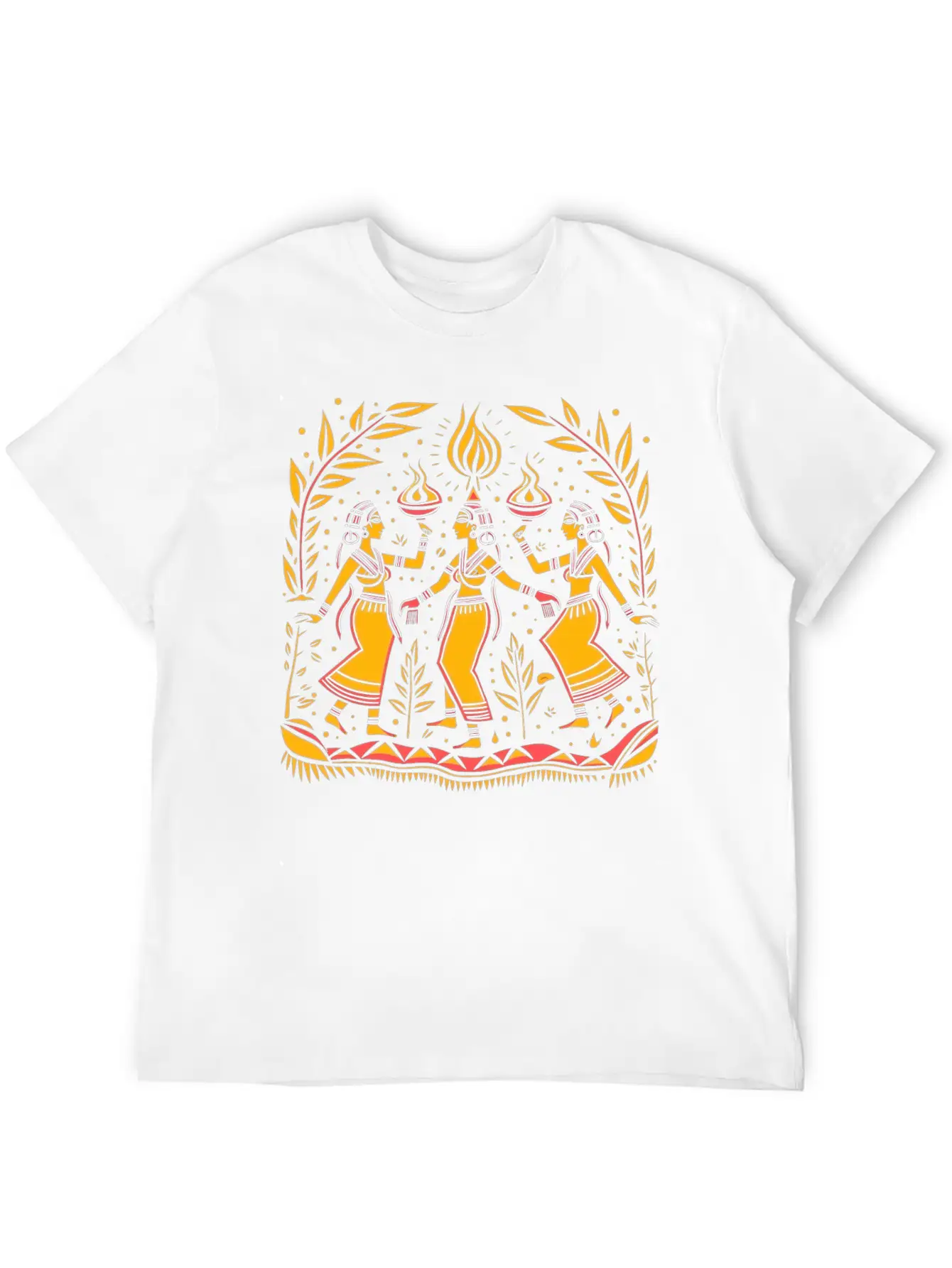 Embrace Spirituality With Sacred Dance Design Timeless Short Sleeve Tee – Comfy And Minimalist Design