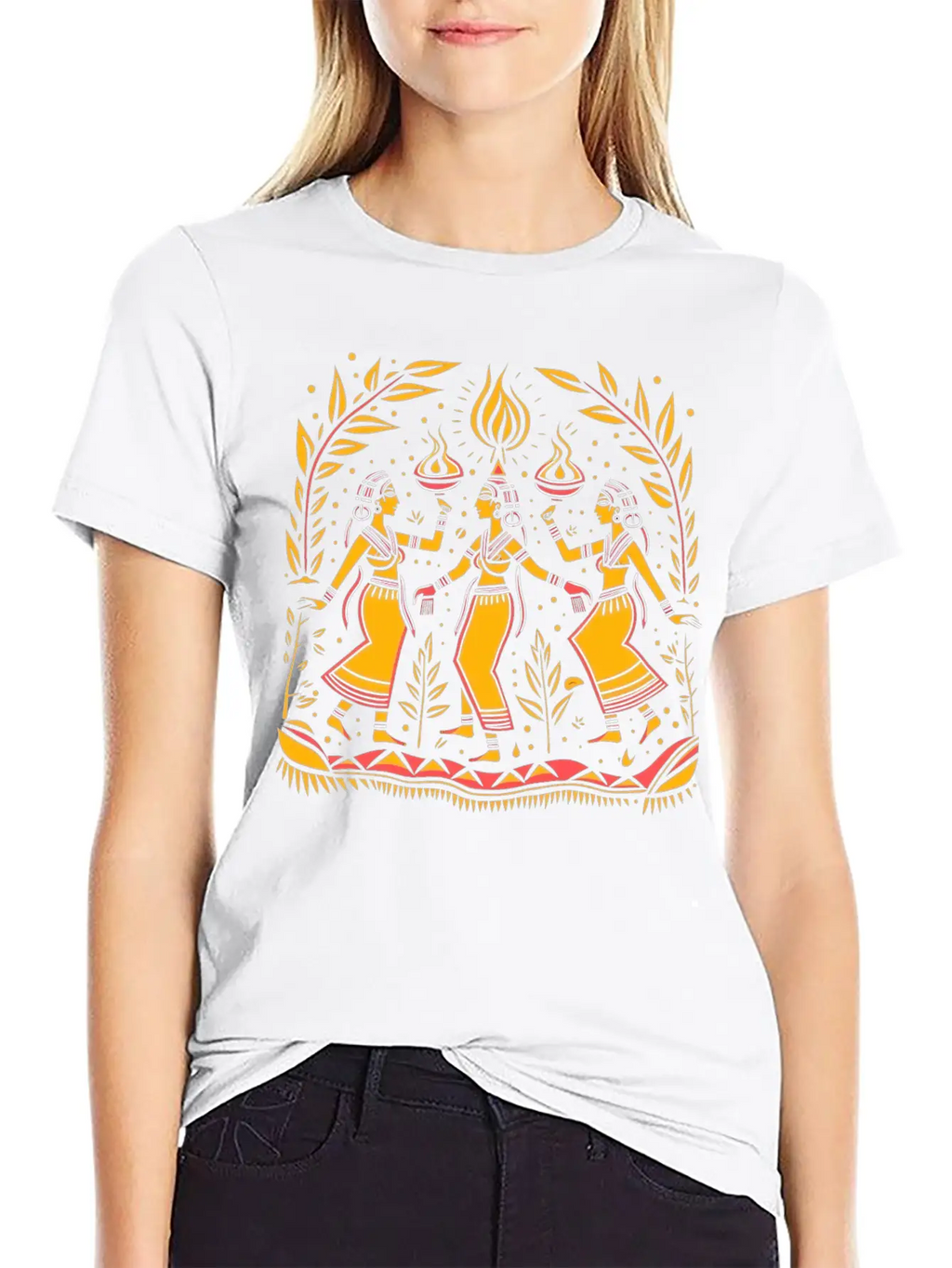 Embrace Spirituality With Sacred Dance Design Timeless Short Sleeve Tee – Comfy And Minimalist Design