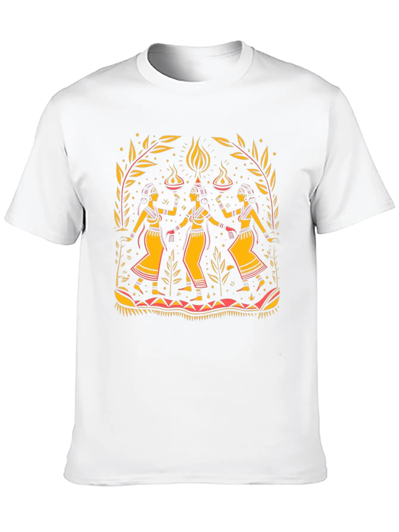 Embrace Spirituality With Sacred Dance Design Timeless Short Sleeve Tee – Comfy And Minimalist Design