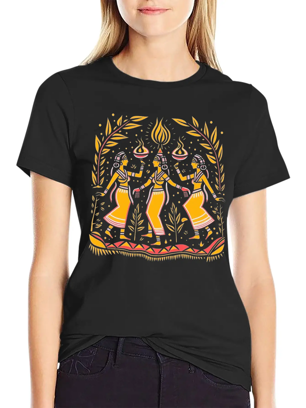 Embrace Spirituality With Sacred Dance Design Timeless Short Sleeve Tee – Comfy And Minimalist Design