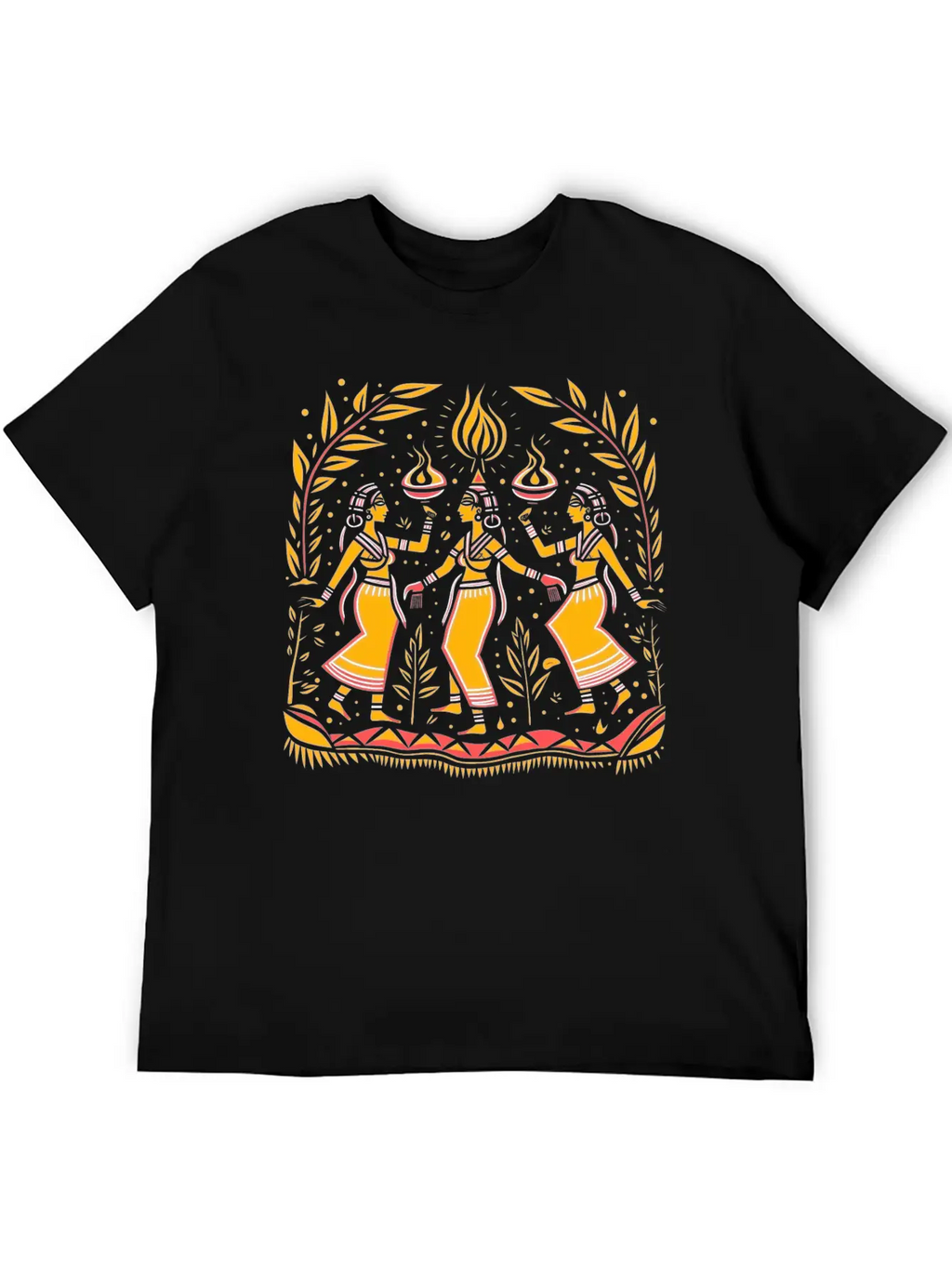 Embrace Spirituality With Sacred Dance Design Timeless Short Sleeve Tee – Comfy And Minimalist Design