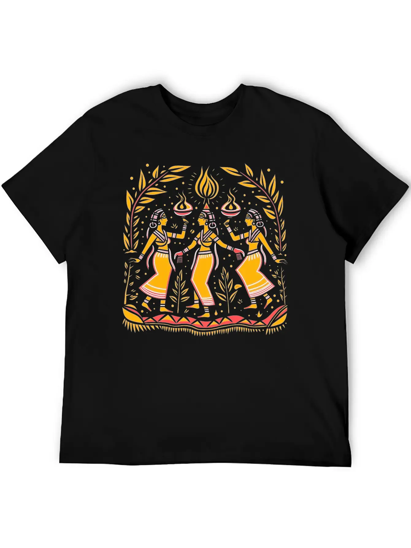 Embrace Spirituality With Sacred Dance Design Timeless Short Sleeve Tee – Comfy And Minimalist Design