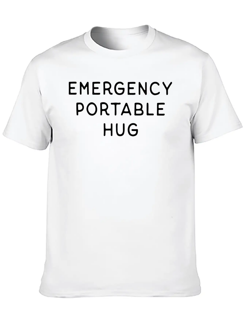 EMERGENCY PORTABLE HUG Stylish Everyday T-Shirt – Unisex Basic Cotton Tee