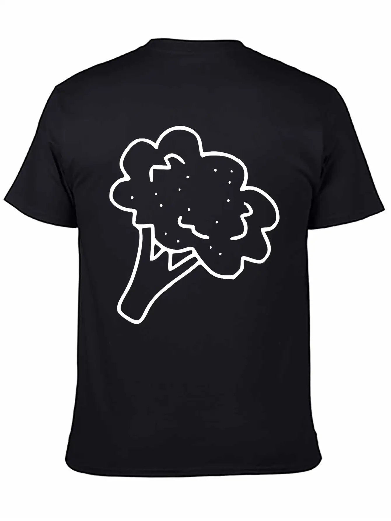 Emojis Sketch Broccoli Stylish Everyday T-Shirt – Unisex Basic Cotton Tee