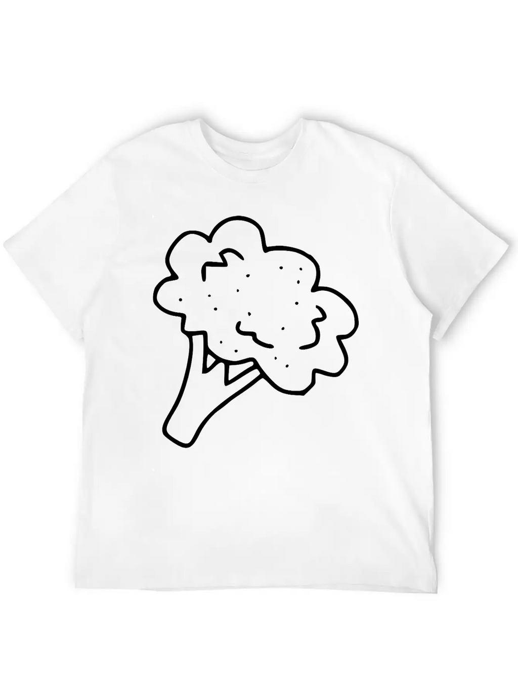Emojis Sketch Broccoli Stylish Everyday T-Shirt – Unisex Basic Cotton Tee
