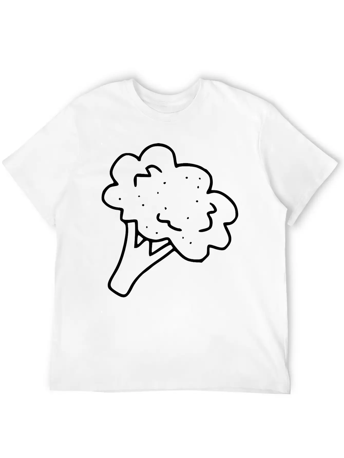 Emojis Sketch Broccoli Stylish Everyday T-Shirt – Unisex Basic Cotton Tee
