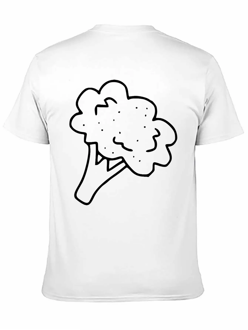 Emojis Sketch Broccoli Stylish Everyday T-Shirt – Unisex Basic Cotton Tee
