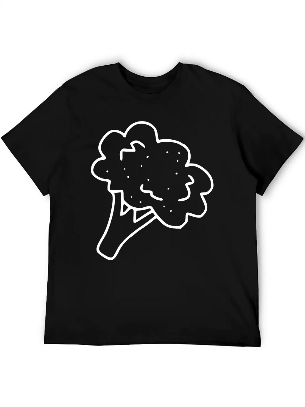Emojis Sketch Broccoli Stylish Everyday T-Shirt – Unisex Basic Cotton Tee