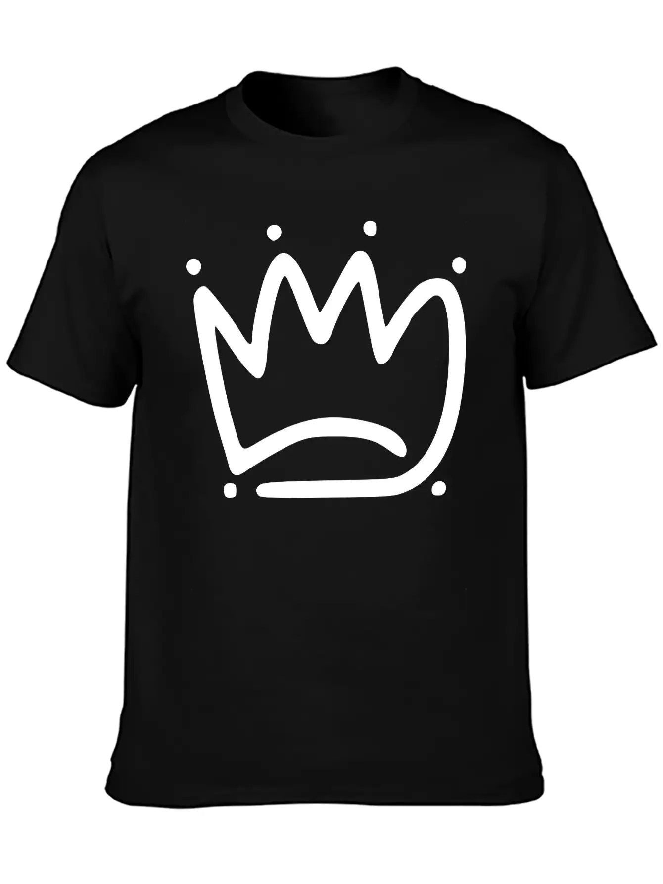 Emojis Sketch Crown Basic Graphic T-Shirt – Daily Comfort In Soft Cotton