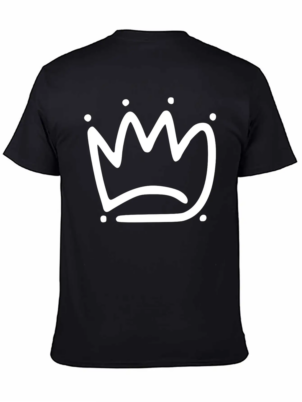 Emojis Sketch Crown Basic Graphic T-Shirt – Daily Comfort In Soft Cotton