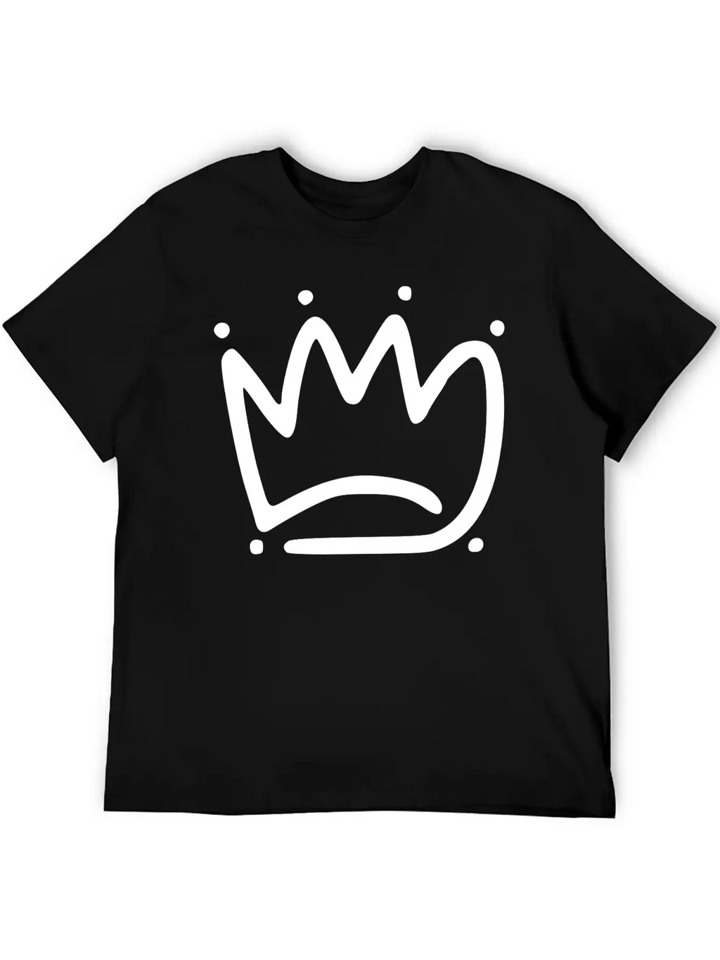 Emojis Sketch Crown Basic Graphic T-Shirt – Daily Comfort In Soft Cotton