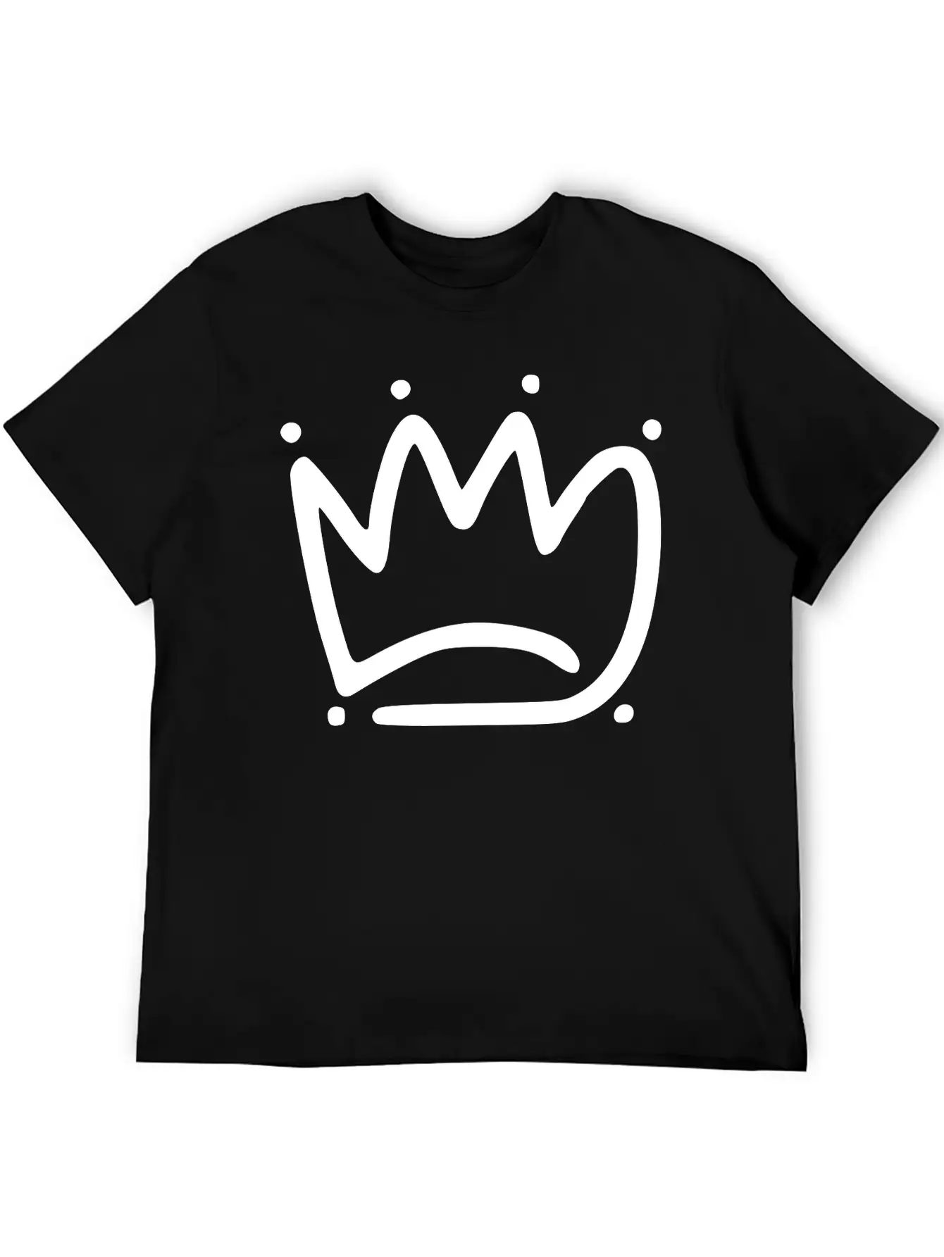 Emojis Sketch Crown Basic Graphic T-Shirt – Daily Comfort In Soft Cotton