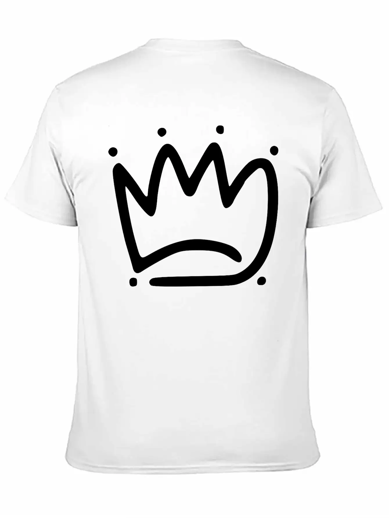 Emojis Sketch Crown Basic Graphic T-Shirt – Daily Comfort In Soft Cotton