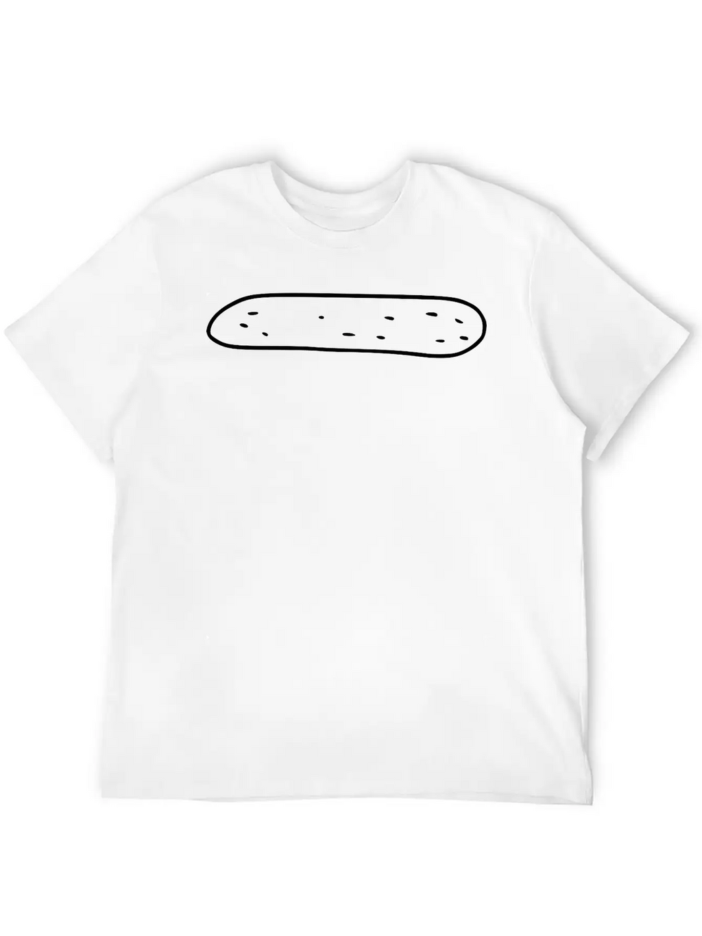 Emojis Sketch Cucumber Breathable Soft Cotton T-Shirt – Timeless Casual Look
