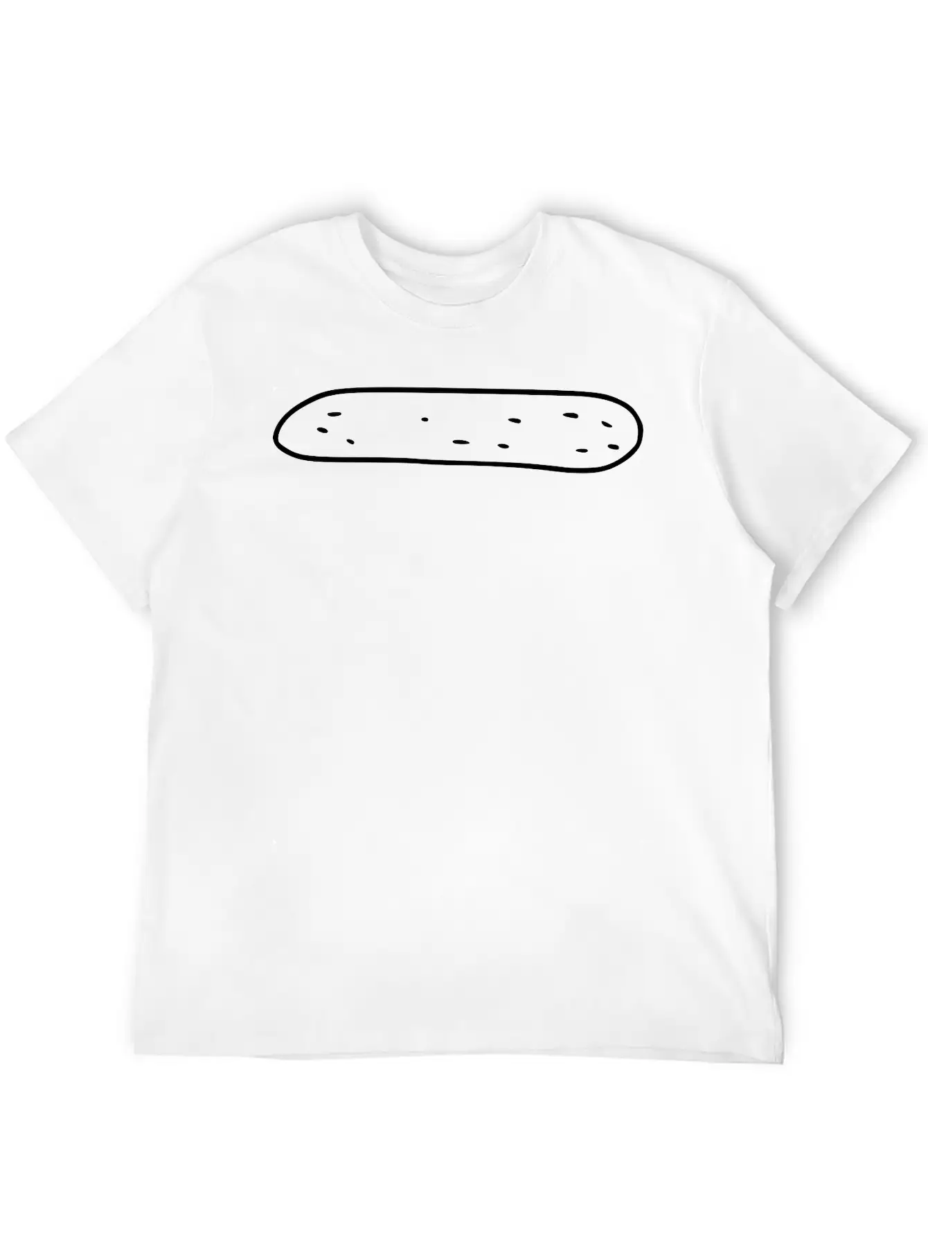 Emojis Sketch Cucumber Breathable Soft Cotton T-Shirt – Timeless Casual Look