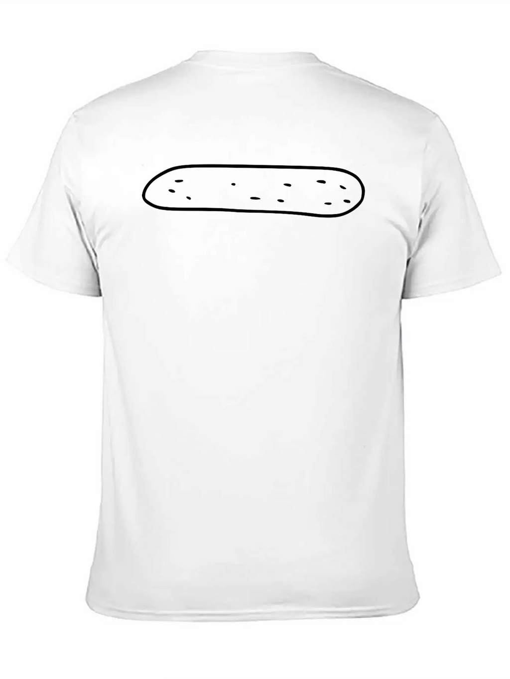 Emojis Sketch Cucumber Breathable Soft Cotton T-Shirt – Timeless Casual Look