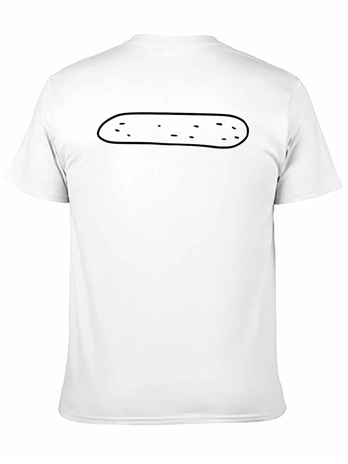 Emojis Sketch Cucumber Breathable Soft Cotton T-Shirt – Timeless Casual Look