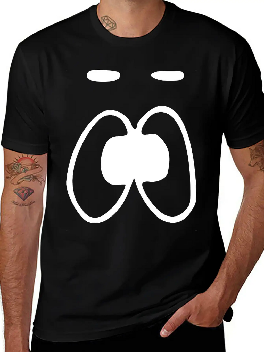 Emojis Sketch Emotionless Unemotional Breathable Soft Cotton T-Shirt – Timeless Casual Look