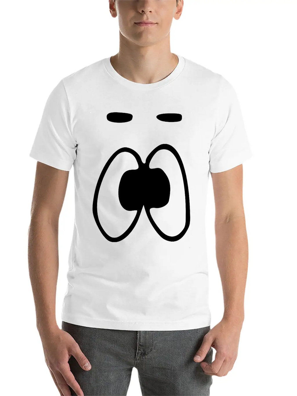Emojis Sketch Emotionless Unemotional Breathable Soft Cotton T-Shirt – Timeless Casual Look