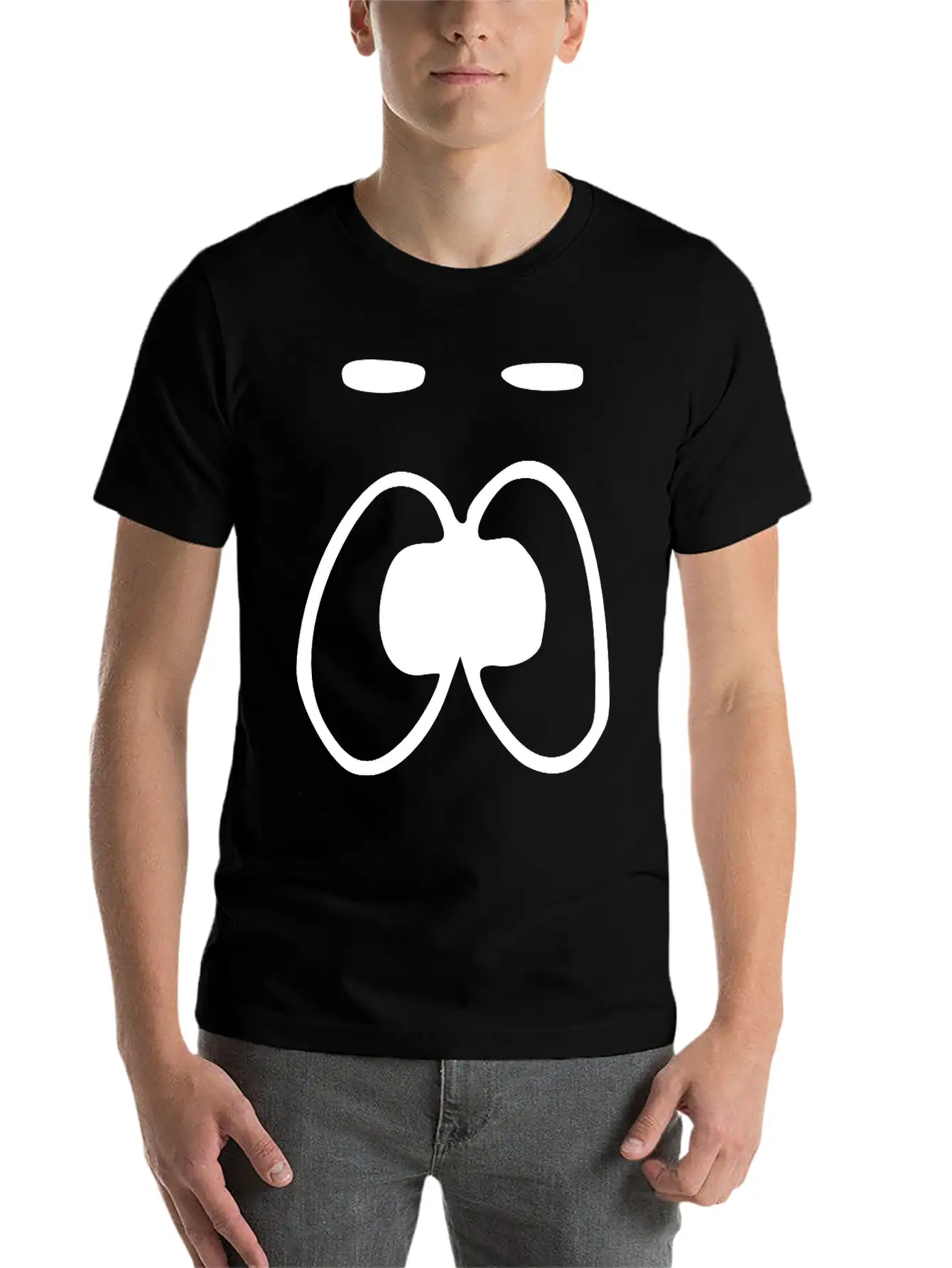 Emojis Sketch Emotionless Unemotional Breathable Soft Cotton T-Shirt – Timeless Casual Look