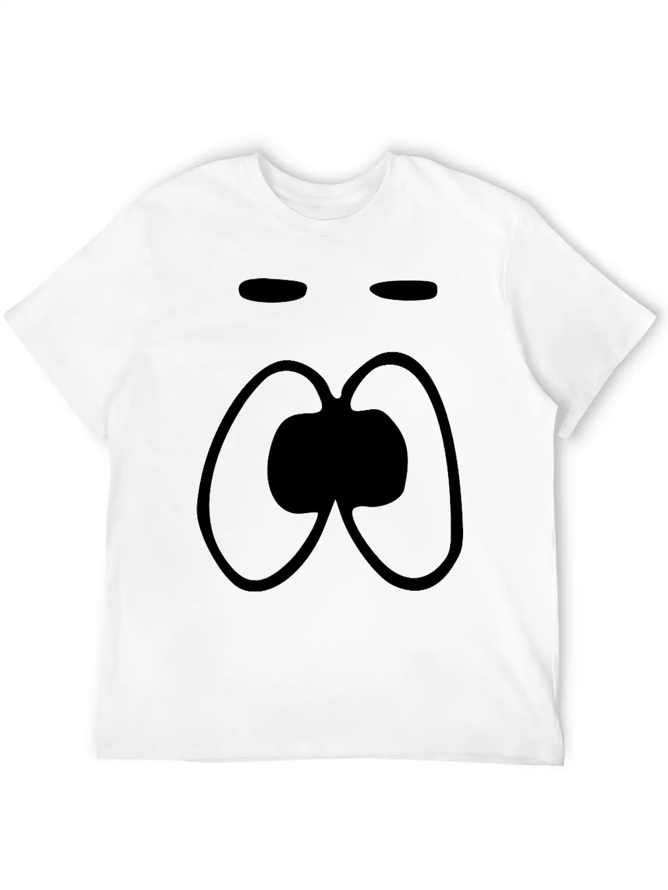 Emojis Sketch Emotionless Unemotional Breathable Soft Cotton T-Shirt – Timeless Casual Look