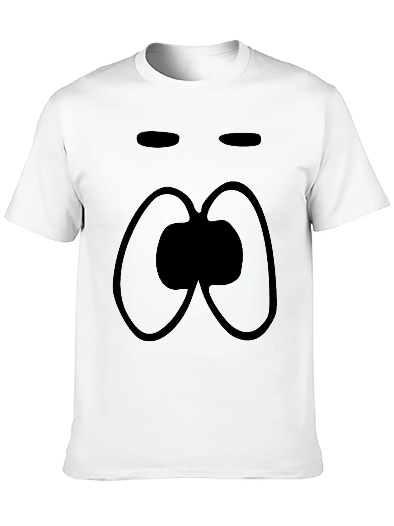 Emojis Sketch Emotionless Unemotional Breathable Soft Cotton T-Shirt – Timeless Casual Look