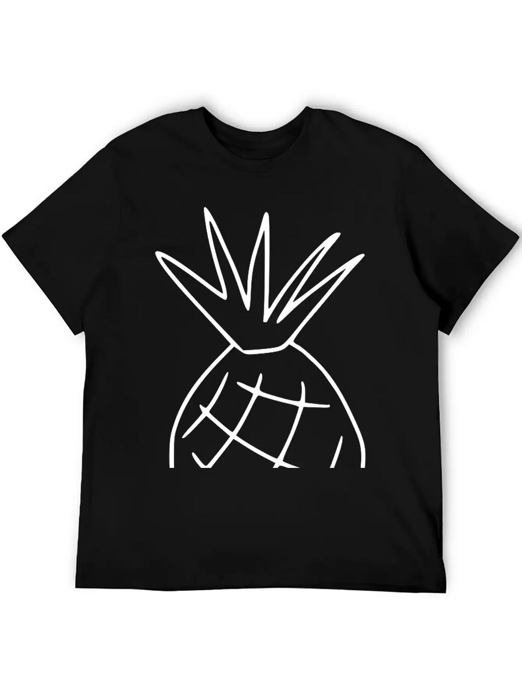 Emojis Sketch Pineapple Classic Cotton Tee – Unisex Comfort For Any Season
