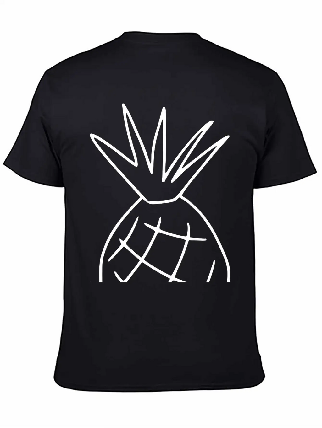 Emojis Sketch Pineapple Classic Cotton Tee – Unisex Comfort For Any Season