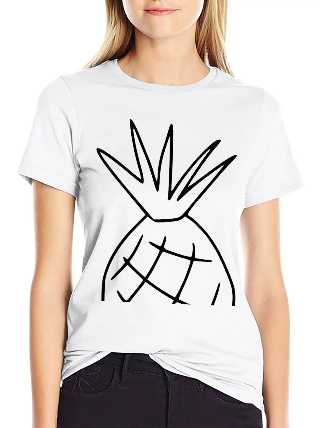 Emojis Sketch Pineapple Classic Cotton Tee – Unisex Comfort For Any Season