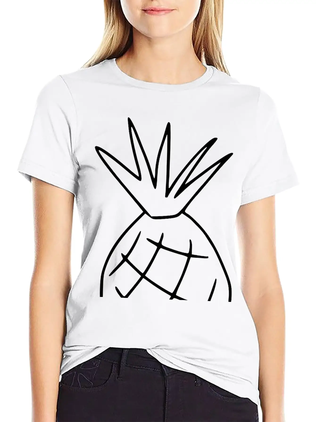 Emojis Sketch Pineapple Classic Cotton Tee – Unisex Comfort For Any Season