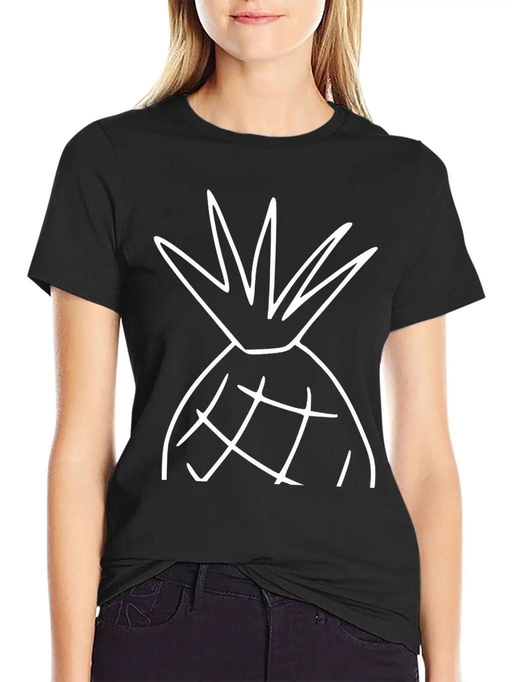 Emojis Sketch Pineapple Classic Cotton Tee – Unisex Comfort For Any Season