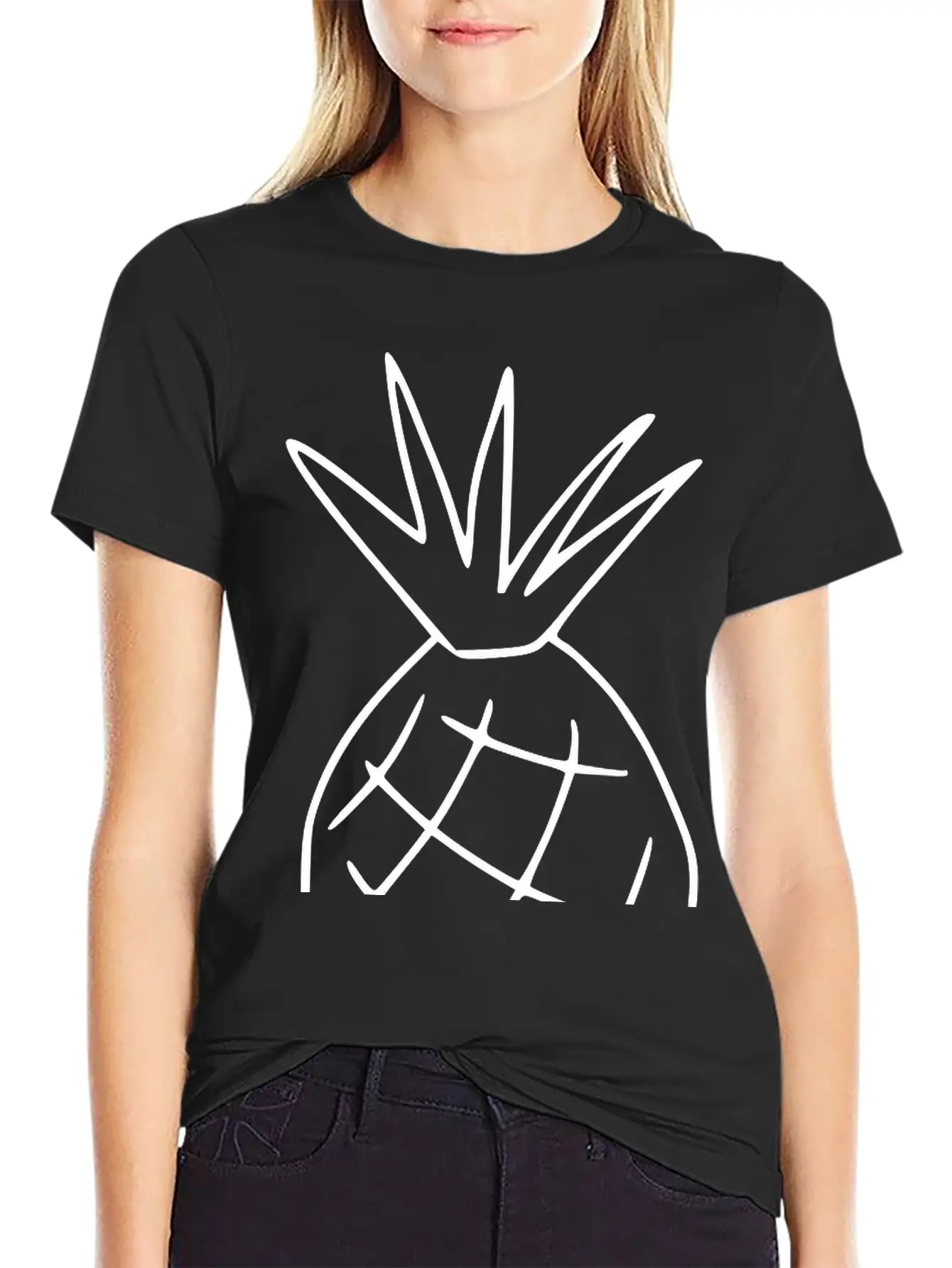 Emojis Sketch Pineapple Classic Cotton Tee – Unisex Comfort For Any Season