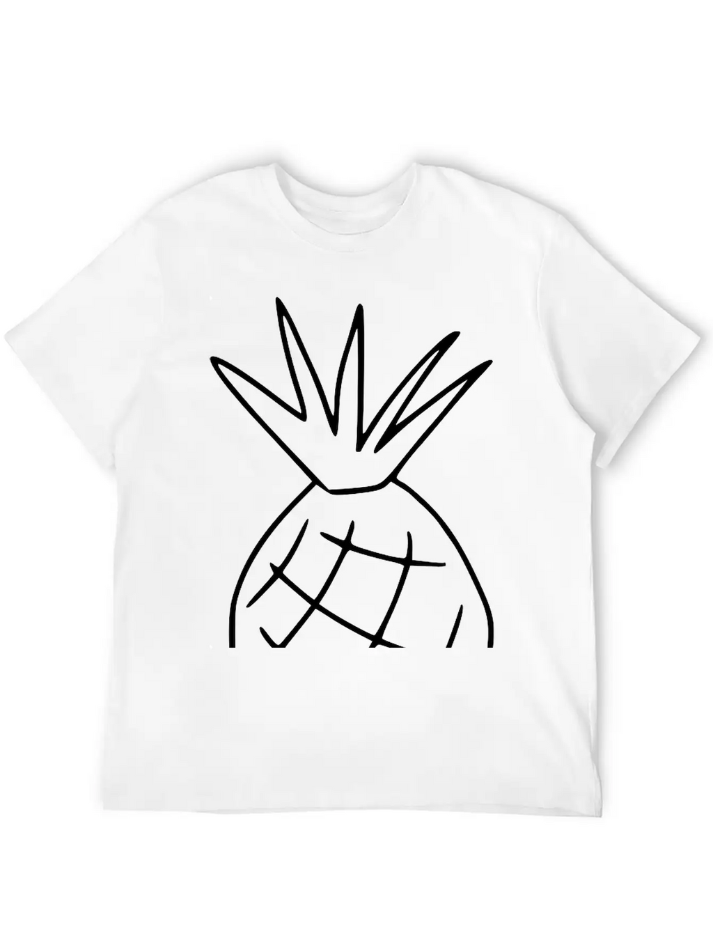 Emojis Sketch Pineapple Classic Cotton Tee – Unisex Comfort For Any Season