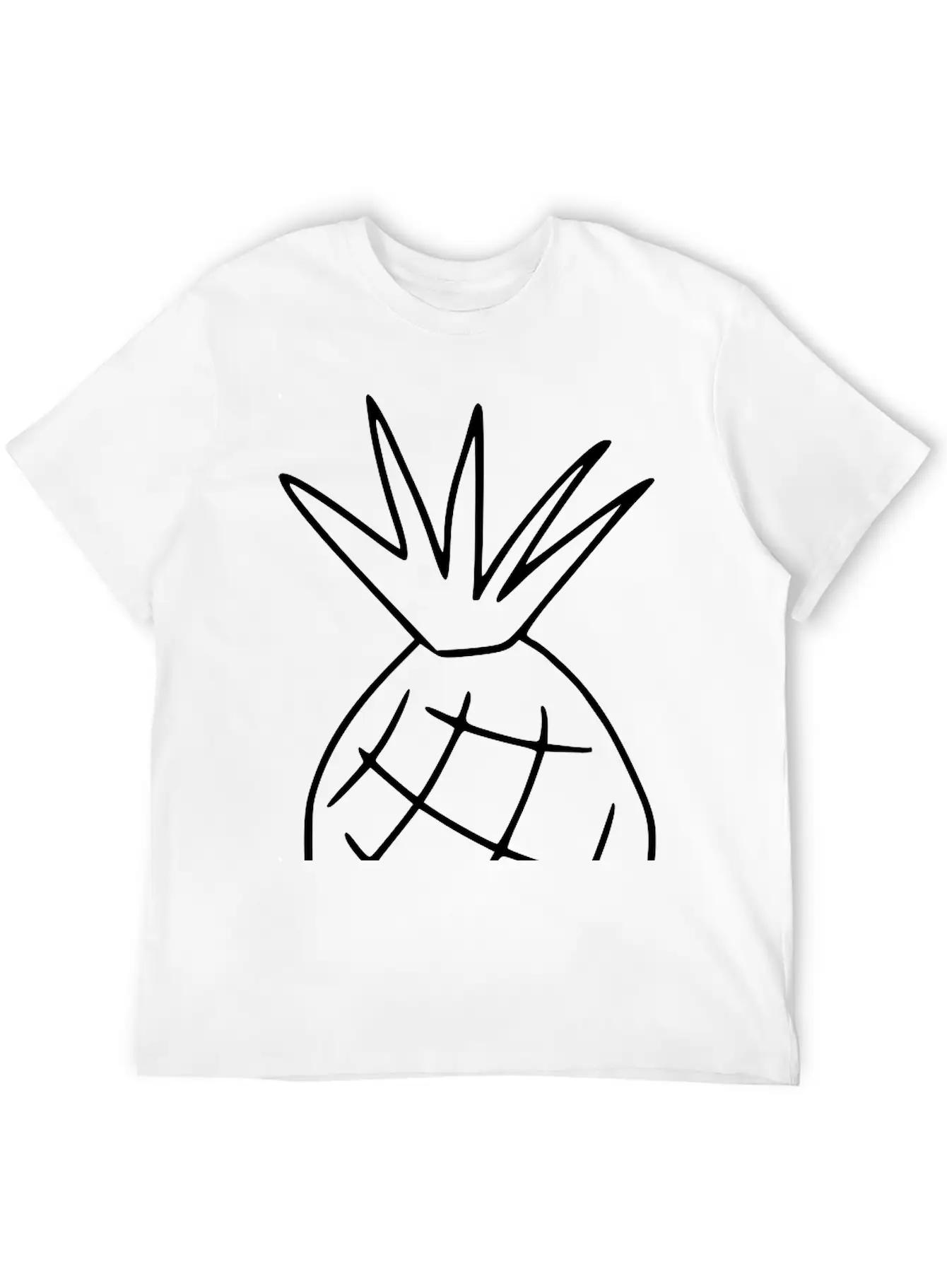 Emojis Sketch Pineapple Classic Cotton Tee – Unisex Comfort For Any Season