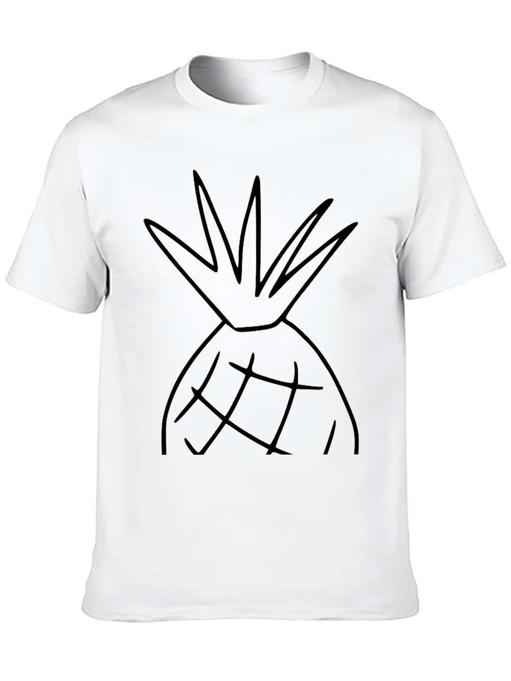 Emojis Sketch Pineapple Classic Cotton Tee – Unisex Comfort For Any Season