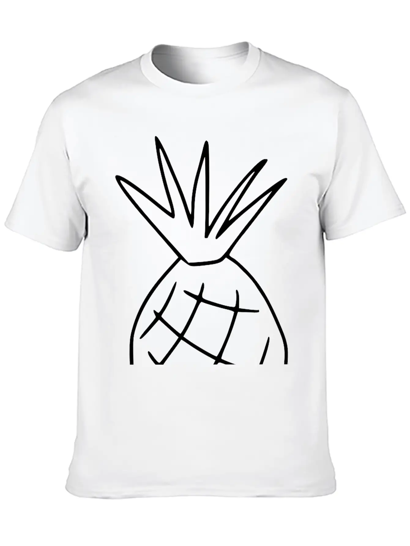 Emojis Sketch Pineapple Classic Cotton Tee – Unisex Comfort For Any Season