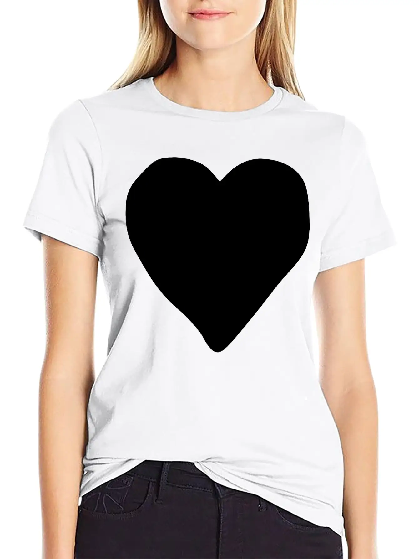 Emojis Sketch Poker Heart Stylish Everyday T-Shirt – Unisex Basic Cotton Tee