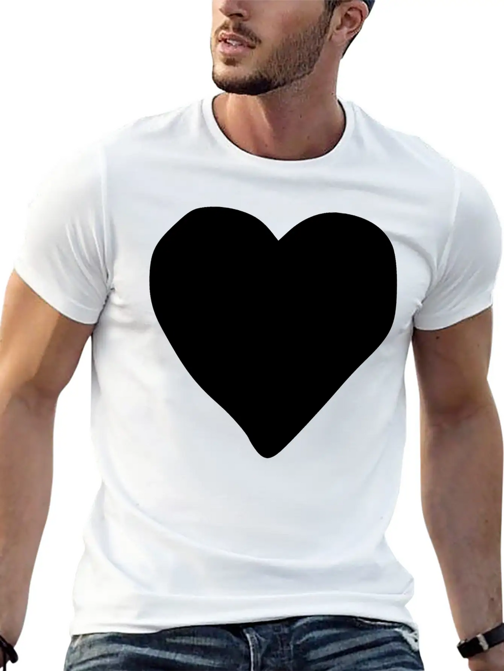 Emojis Sketch Poker Heart Stylish Everyday T-Shirt – Unisex Basic Cotton Tee