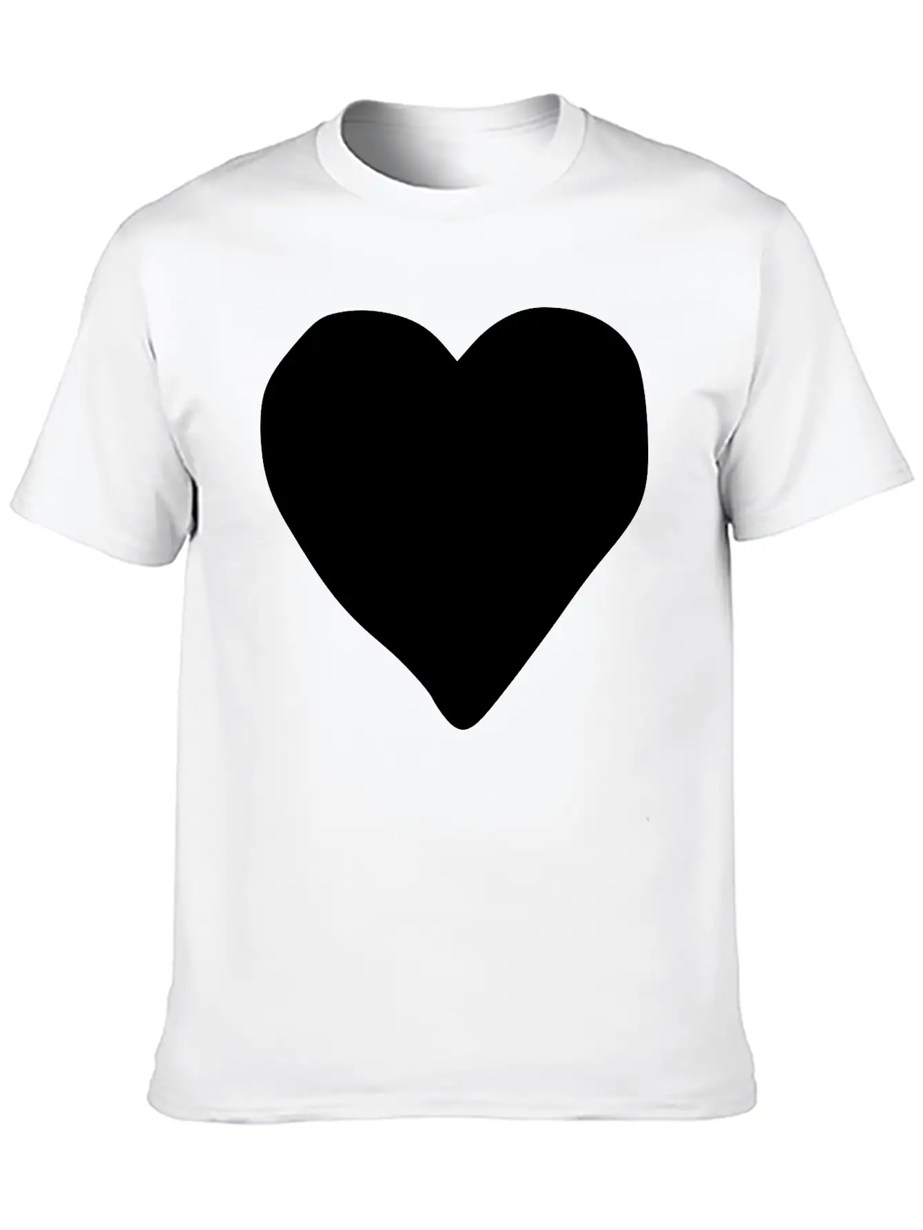 Emojis Sketch Poker Heart Stylish Everyday T-Shirt – Unisex Basic Cotton Tee