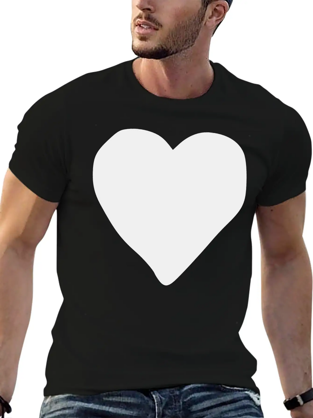 Emojis Sketch Poker Heart Stylish Everyday T-Shirt – Unisex Basic Cotton Tee