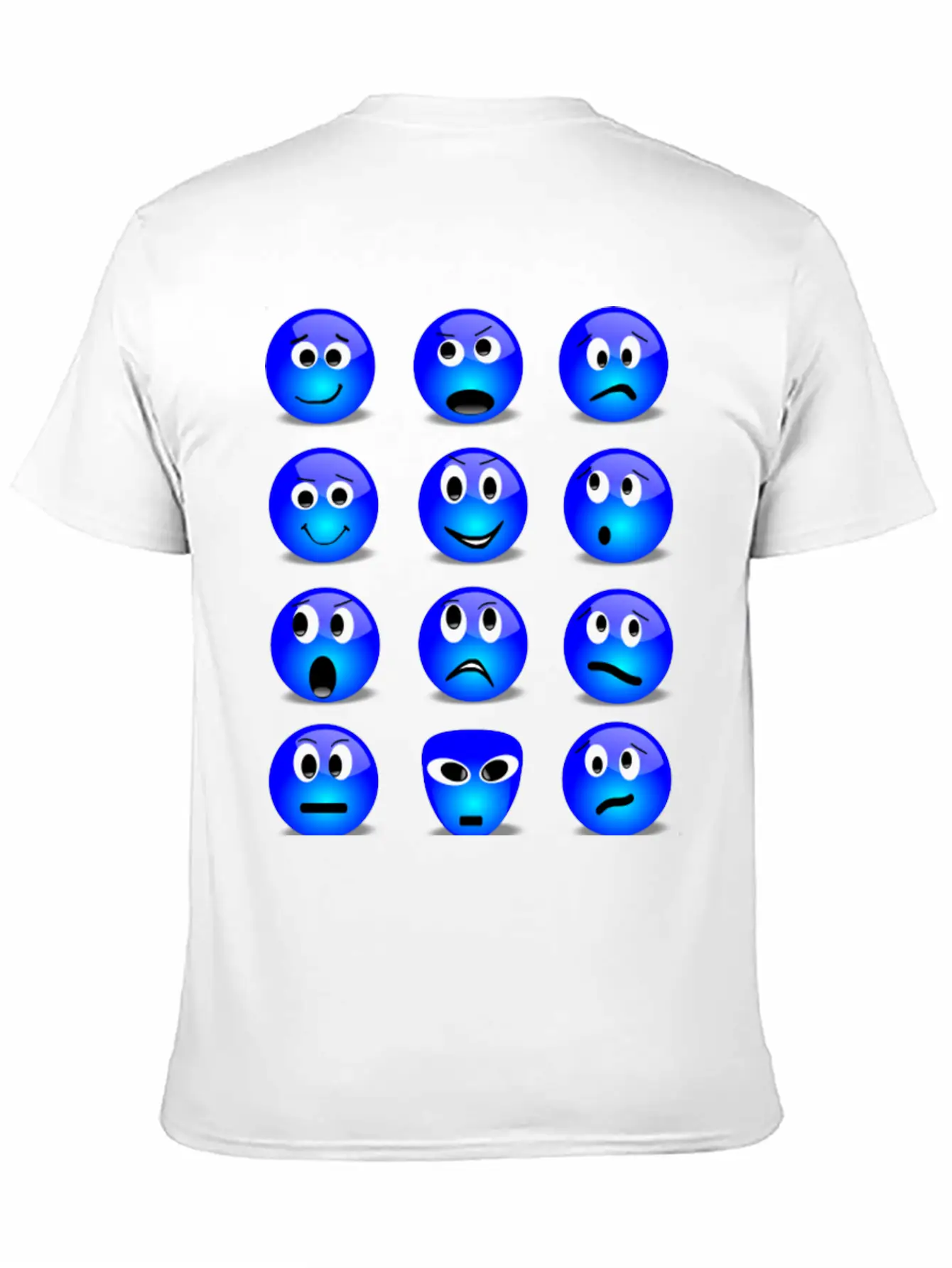 Emotional Emoticons Basic Graphic T-Shirt – Daily Comfort In Soft Cotton