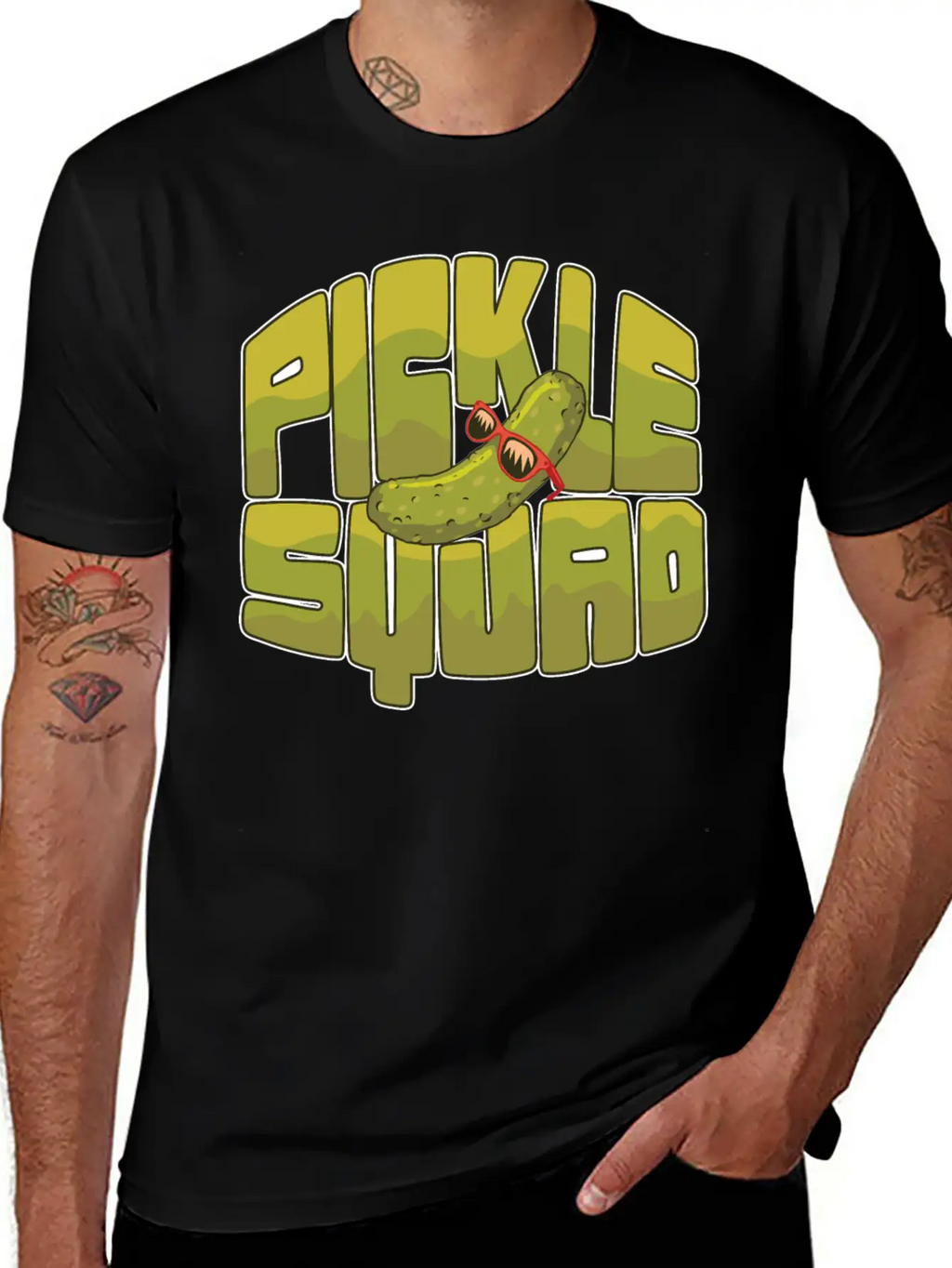 Emotional Support Pickle Supportive Friend Basic Graphic T-Shirt – Daily Comfort In Soft Cotton