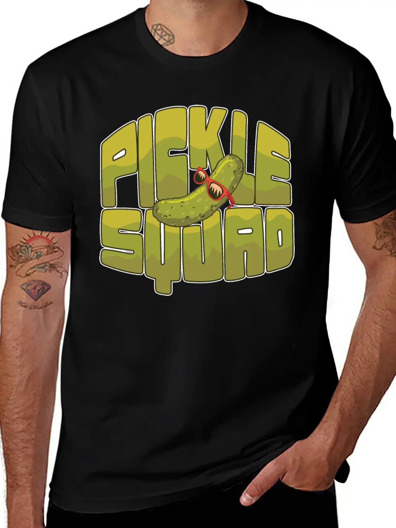Emotional Support Pickle Supportive Friend Basic Graphic T-Shirt – Daily Comfort In Soft Cotton