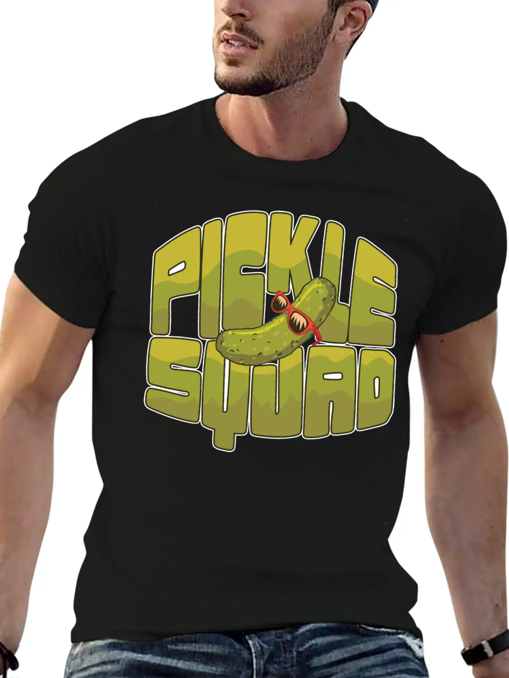 Emotional Support Pickle Supportive Friend Basic Graphic T-Shirt – Daily Comfort In Soft Cotton
