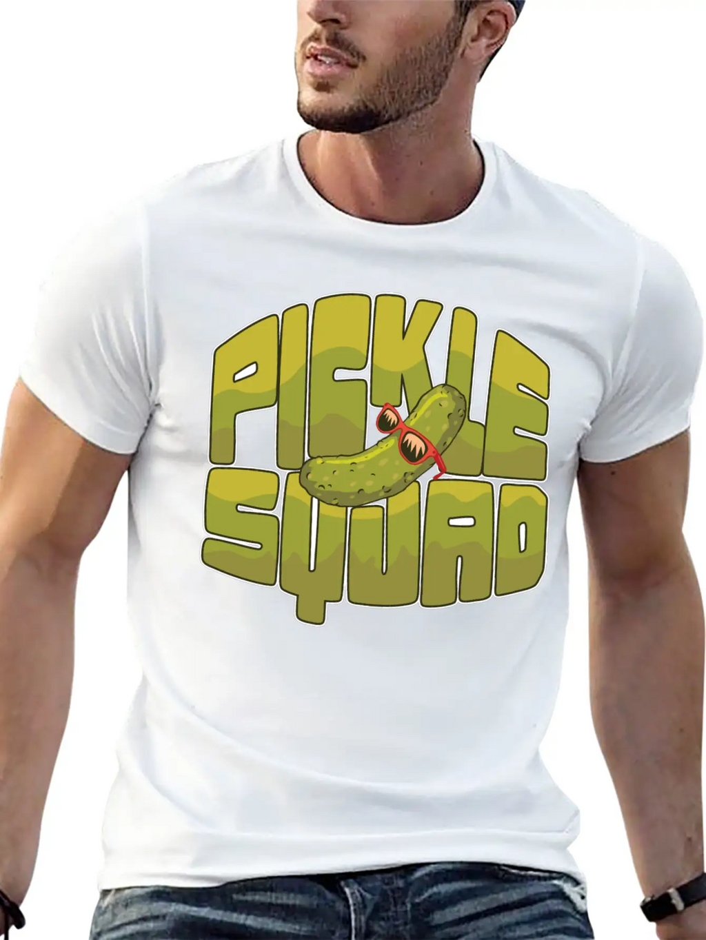 Emotional Support Pickle Supportive Friend Basic Graphic T-Shirt – Daily Comfort In Soft Cotton