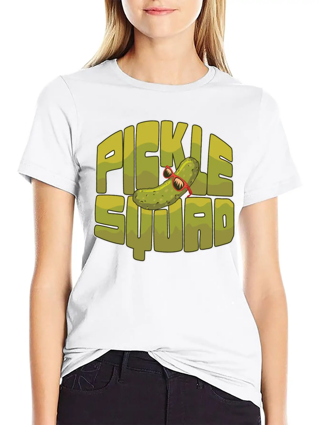Emotional Support Pickle Supportive Friend Basic Graphic T-Shirt – Daily Comfort In Soft Cotton