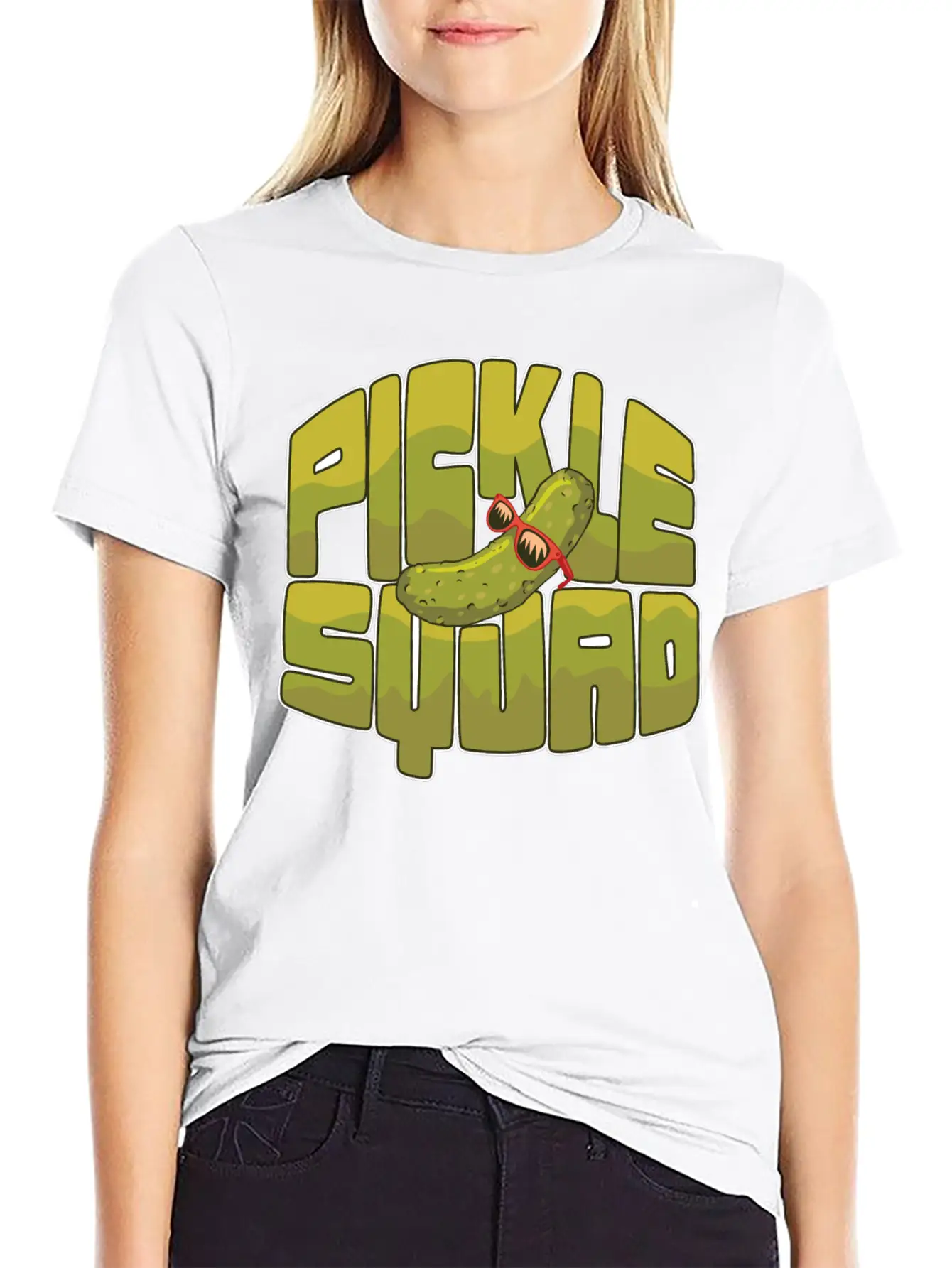 Emotional Support Pickle Supportive Friend Basic Graphic T-Shirt – Daily Comfort In Soft Cotton